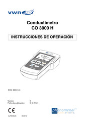 Vwr CO 3000 H Instrucciones De Operación