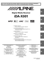 Alpine iDA-X001 Manual De Operación