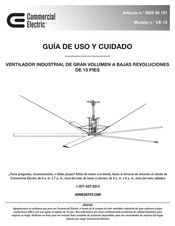 Commercial Electric 3055 50 157 Guía De Uso Y Cuidado