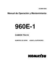 Komatsu 960E-1 Manual De Operación Y Mantenimiento