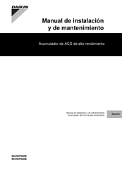Daikin EKHWP300B Manual De Instalación Y De Mantenimiento
