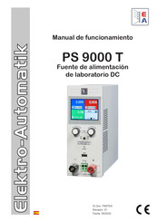 Elektro-Automatik PS 9080-10 T Manual De Funcionamiento