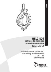 metso automation NELDISC L1C Instrucciones De Instalación, Operación Y Mantenimiento