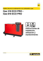 REMEHA Gas 610 Eco Instrucciones De Instalación, Utilización Y Mantenimiento