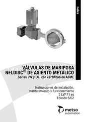 metso automation NELDISC LW5C Instrucciones De Instalacion, Mantenimiento Y Funcionamiento