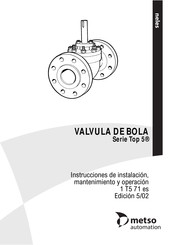 metso automation T5 Instrucciones De Instalacion, Mantenimiento Y Operacion