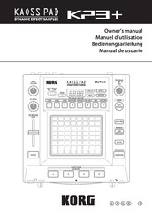 Korg KAOSS PAD KP3+ Manual De Usuario