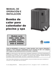 Rheem 3450 Serie Manual De Operación E Instalación