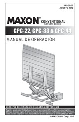 Maxon GPC-33 Manual De Operación