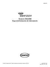 Hach ODYSSEY DR/2500 Manual Del Usuario