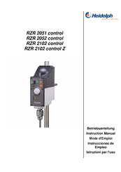 Heidolph RZR 2051 control Instrucciones De Empleo