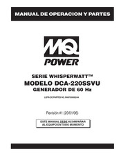 MQ Power WHISPERWATT DCA-220SSVU Manual De Operación