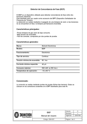 Boherdi Electronica DCF Manual Del Usuario