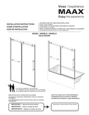 MAAX VELA DOORS Guia De Instalacion