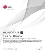 LG optimus G Guia Del Usuario