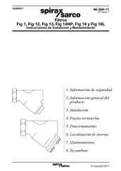 Spirax Sarco Fig 1 Instrucciones De Instalación Y Mantenimiento