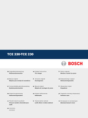 Bosch TCE 330 Manual Original
