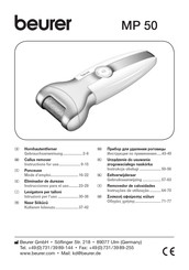 Beurer MP 50 Instrucciones Para El Uso