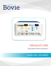 Bovie SPECIALIST PRO Guia Del Usuario