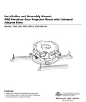 PRG UNV-W Manual De Instalación, Funcionamiento Y Servicio