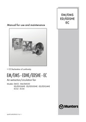 Munters EM Serie Manual De Uso Y Mantenimiento