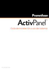 promethean ActivPanel Serie Guía De Instalación Y Uso