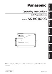 Panasonic AK-HC1500G Manual De Operación