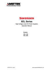 Metek Sorensen XEL 120 Manual De Operación