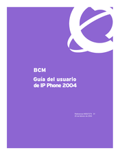 Nortel IP Phone 2004 Guia Del Usuario