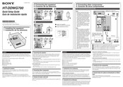 Sony HT-DDWG700 Guía De Instalación Rápida