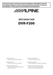 Alpine DVR-F200 Manul De Operacion