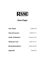 Rane Zone Pager Guia Del Usuario