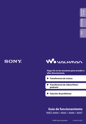 Sony NWZ-A846 Guia De Funcionamiento