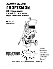 Craftsman 919.762350 Manual Del Operador