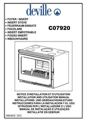 deville C07920 Instrucciones Para La Instalación Y El Uso