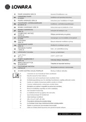 Lowara Z6 Manual De Instrucciones Para La Instalación, El Uso Y El Mantenimiento