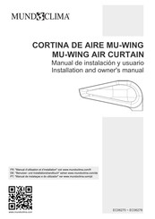 mundoclima MU-WING-A Manual De Instalación Y Usuario