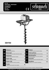 Scheppach EB1700 Traducción De Las Instrucciones Originales De Funcionamiento