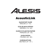 Alesis AcousticLink Guia De Inicio Rapido
