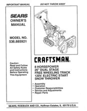 Sears Craftsman 536.885921 Owner’s Manual