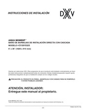 DXV AQUA MOMENT D12015325 Instrucciones De Instalación