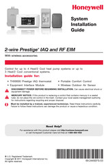 Honeywell Prestige IAQ Guia De Instalacion