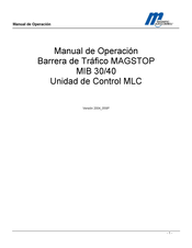 Magnetic Autocontrol MAGSTOP MIB 20 Manual De Operación