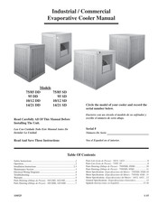 Champion cooler 10/12 SD Manual De Instrucciones