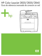 HP Color LaserJet 2840 Guía De Referencia Avanzada De Conexión