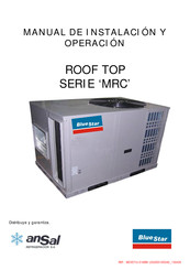 Ansal BlueStar MRC Serie Manual De Instalación Y Operación