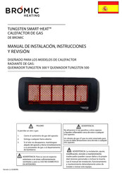 Bromic Heating PLATINUM SMART HEAT 500 Manual De Instalación, Instrucciones Y Revisión