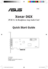 Asus Xonar DGX Manual De Instrucciones