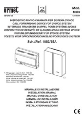 Urmet 1083/58A Manual De Instalación