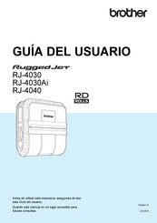 Brother RuggedJet RJ-4030Ai Guía De Usuario